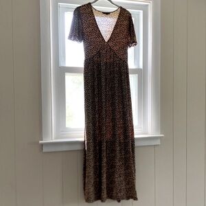 Cheetah Print Maxi Dress